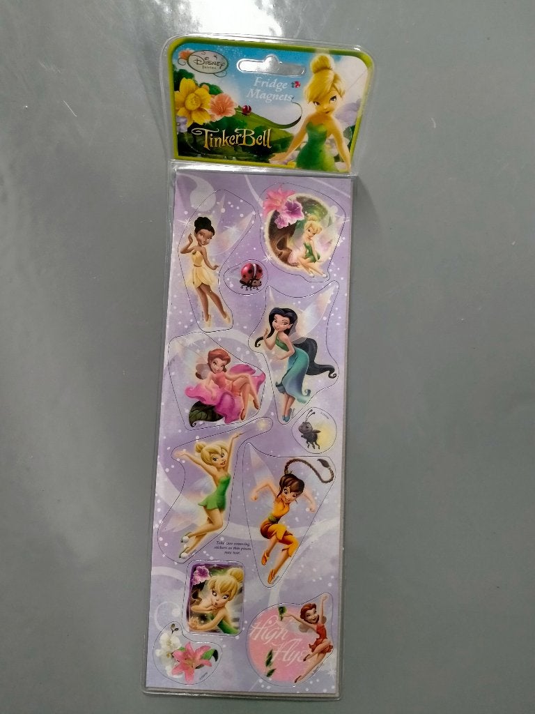 Tinkerbell Fairies Disney Elfjes magneten set, Verzenden, Overige figuren, Zo goed als nieuw, Overige typen