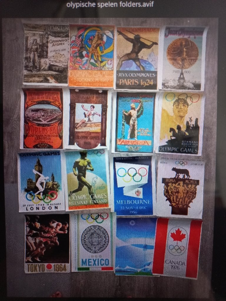 Olympische spelen posters, Ophalen, Rechthoekig Staand, A4 of kleiner, Zo goed als nieuw