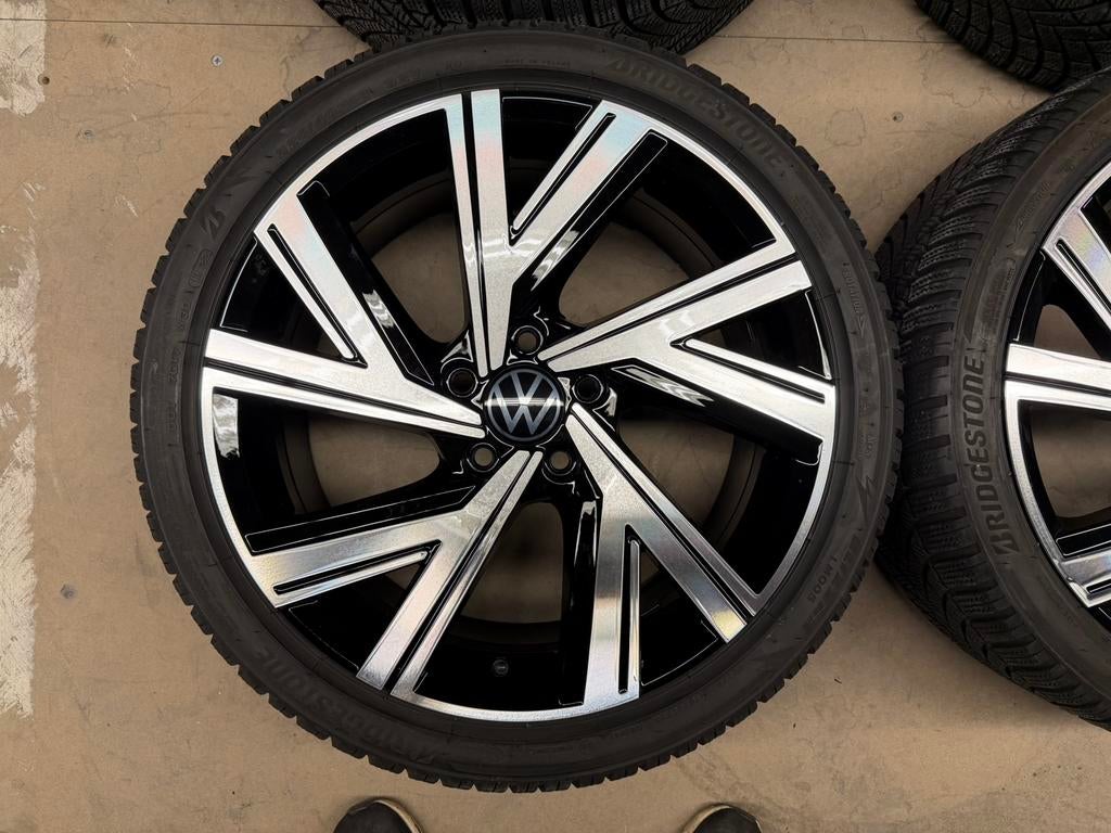 18 inch Volkswagen Bergamo velgen met banden GOLF 7 8 GTE, 18 inch, Gebruikt, Banden en Velgen, Personenwagen