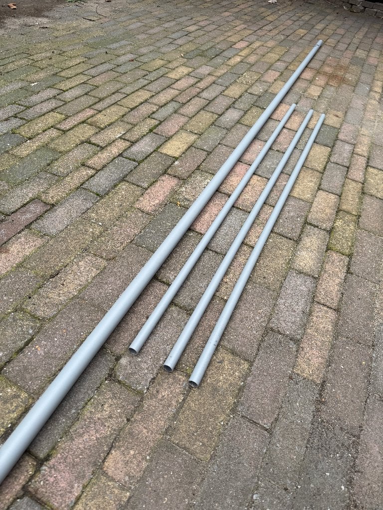 Aluminium buizen - partij of los, Ophalen, 2 tot 4 meter, 20 tot 40 mm, Rechte buis