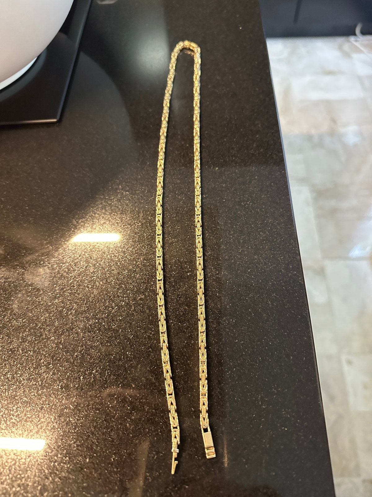 Koningsketting 14 Karaat Goud 58 gram - 65cm Zeer netjes, Sieraden, Tassen en Uiterlijk, Kettingen, Ophalen of Verzenden, Zo goed als nieuw