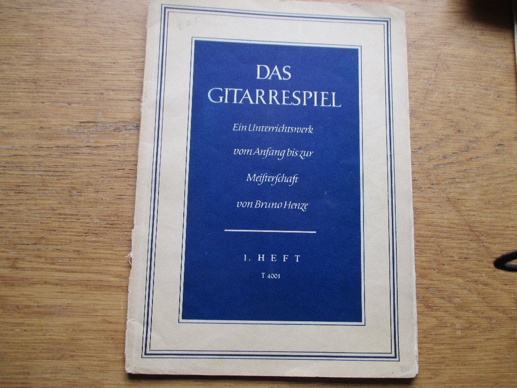 DAS GITARRESPIEL - BRUNO HENZE - GITAAR CURSUS, Ophalen of Verzenden, Artiest of Componist, Populair, Gitaar