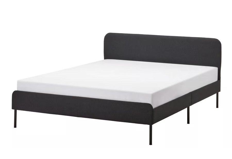 IKEA SLATTUM + VESTERÖY bed met matras - Zo goed als nieuw, Ophalen, Tweepersoons, Zo goed als nieuw, 200 cm