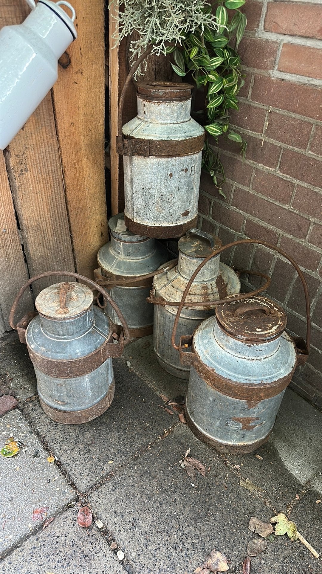 Leuke mini melkbussen Zink ( meerdere op voorraad), Ophalen of Verzenden
