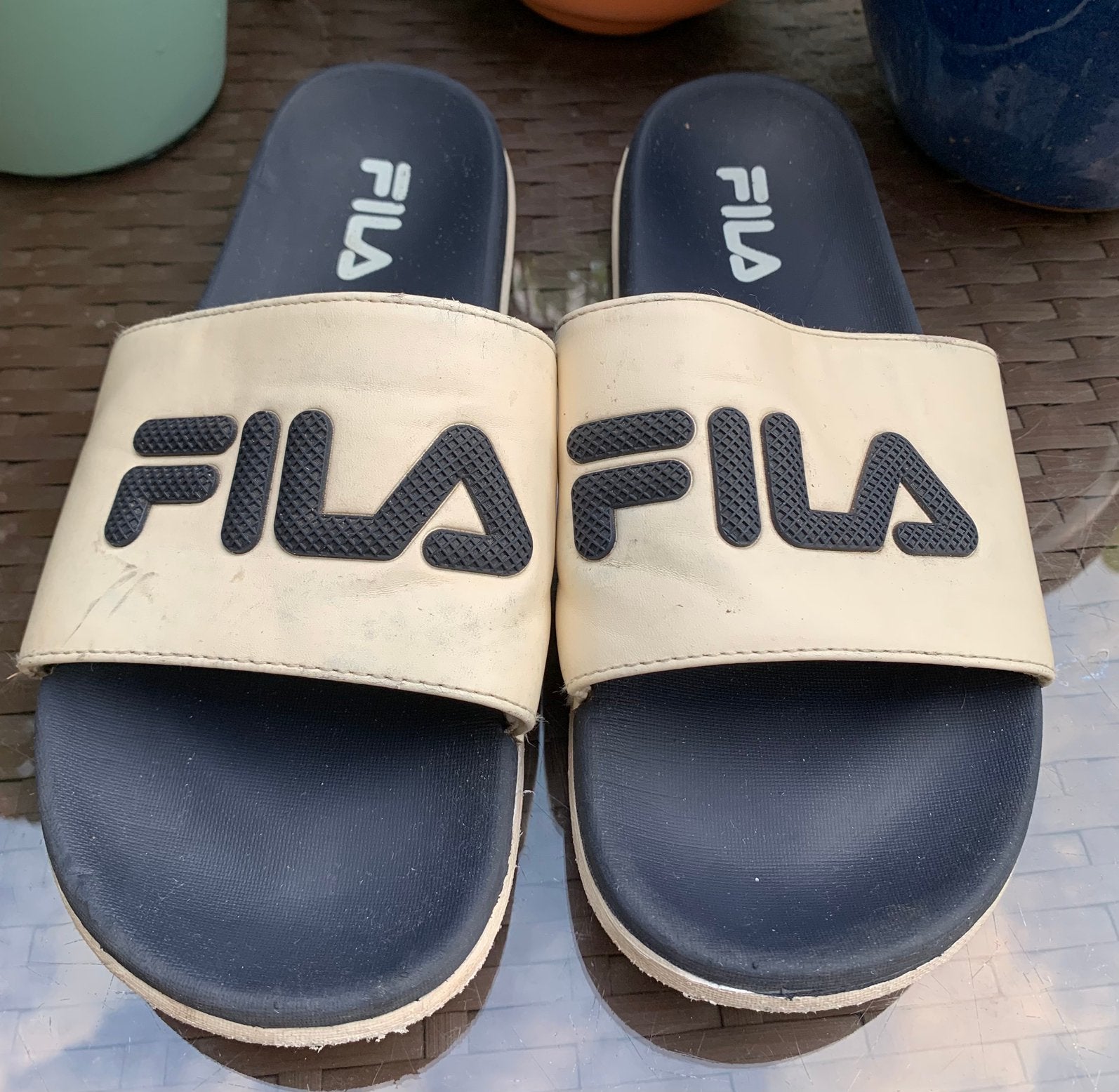 Fila Badslides / Slippers, Ophalen of Verzenden, Zo goed als nieuw