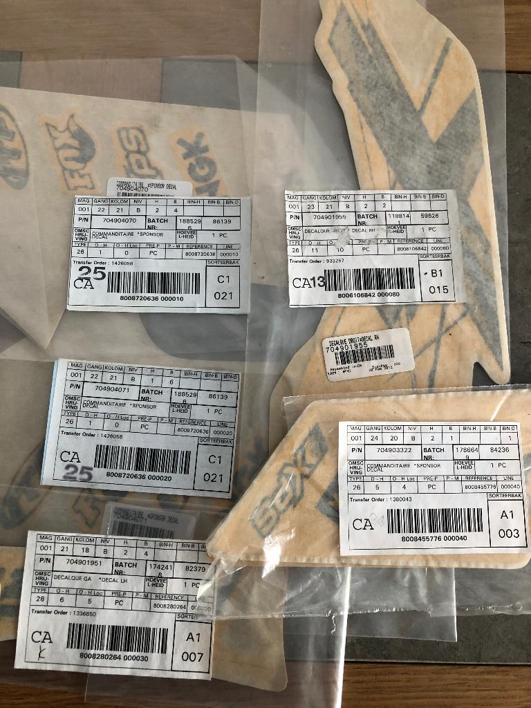 Stk.06 / Quad Stickers / livery's, Ophalen of Verzenden, Nieuw, Meerdere stickers