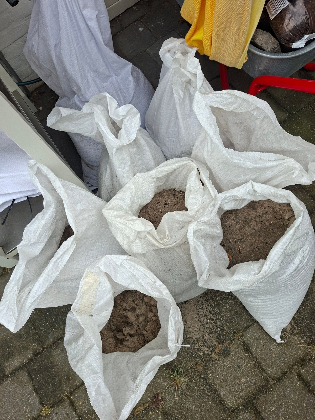 gratis vulzand, Ophalen