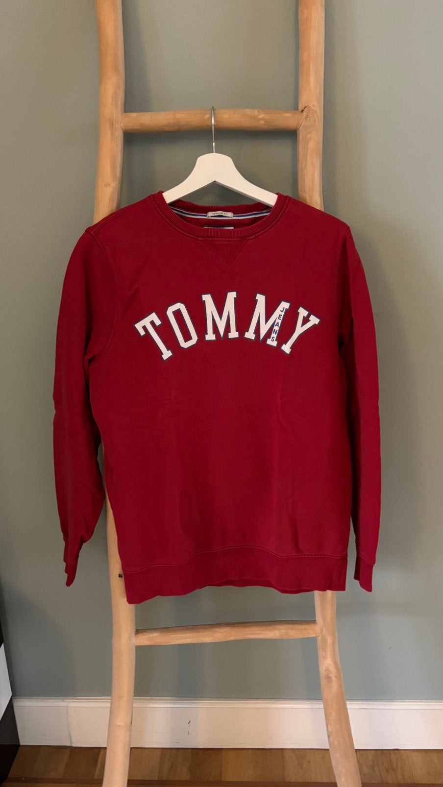 Tommy Hilfiger sweater rood maat S, Ophalen of Verzenden, Gedragen, Maat 46 (S) of kleiner, Rood
