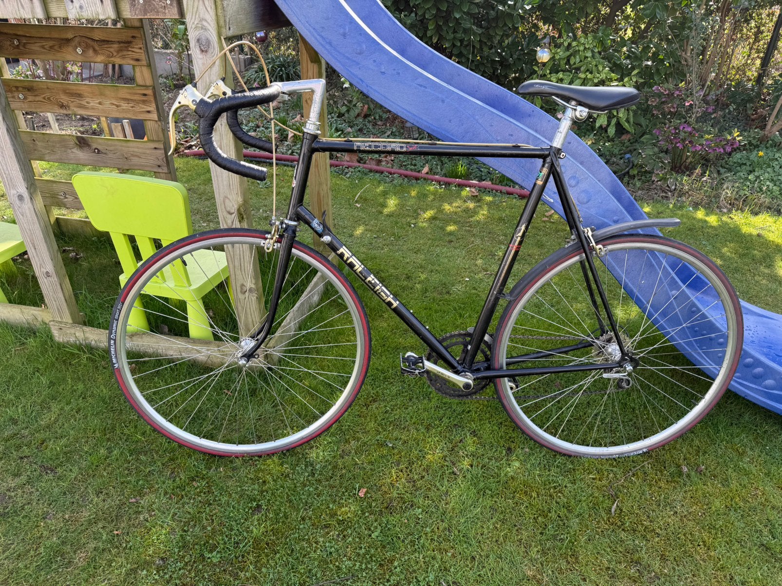 Raleigh record sprint, Gebruikt, 26 inch, 10 tot 15 versnellingen, Velgrem