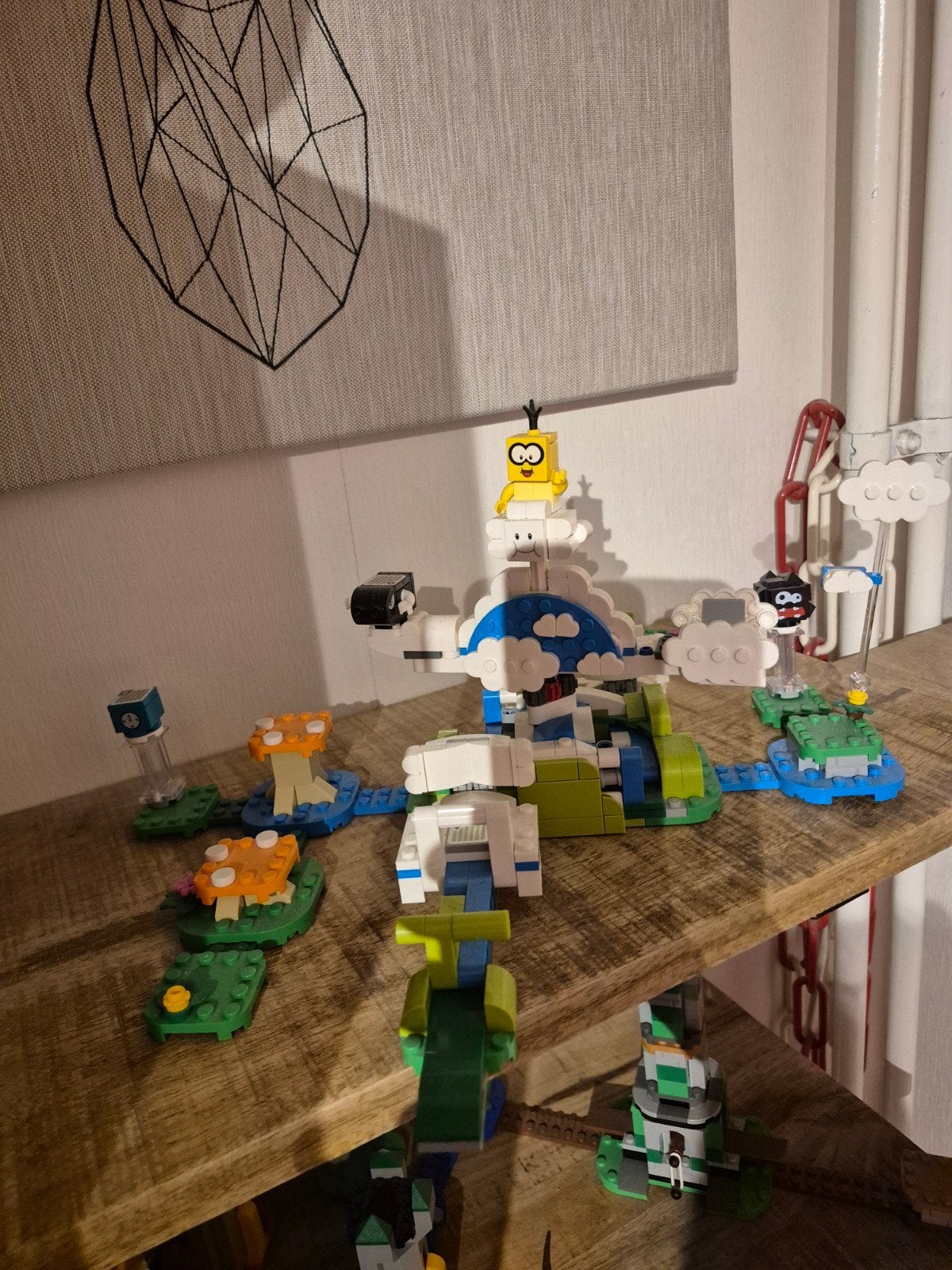 Lakitu's wolkenwereld lego mario uibreidingsset, Ophalen of Verzenden, Zo goed als nieuw, Overige merken
