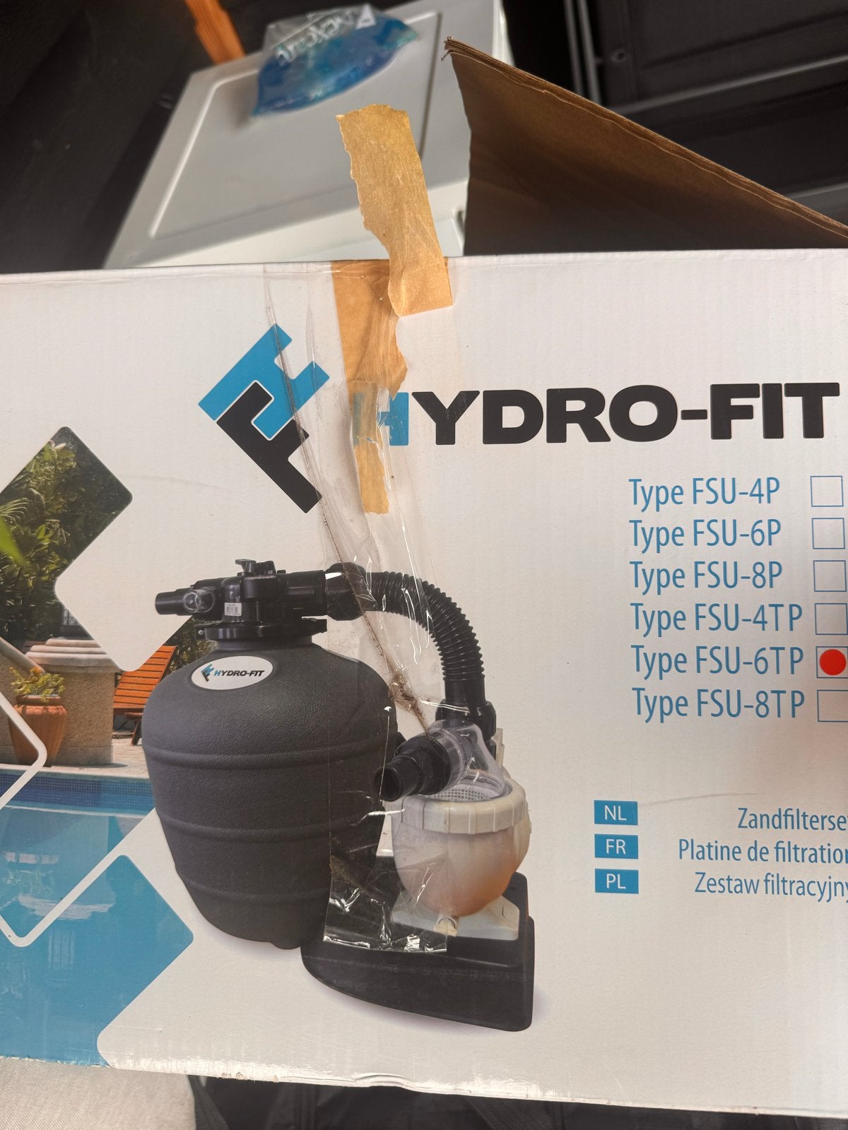 Hydro-Fit Zandfilterset FSU-6TP (4-weg klep dichtgekit), Ophalen, Gebruikt, Overige typen