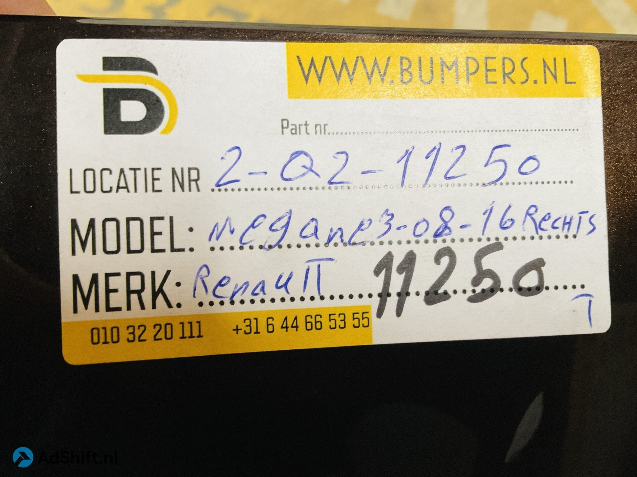 Bumperhoek Renault Megane 3 2008-2016 Recht Achterbumperhoek, Bumper