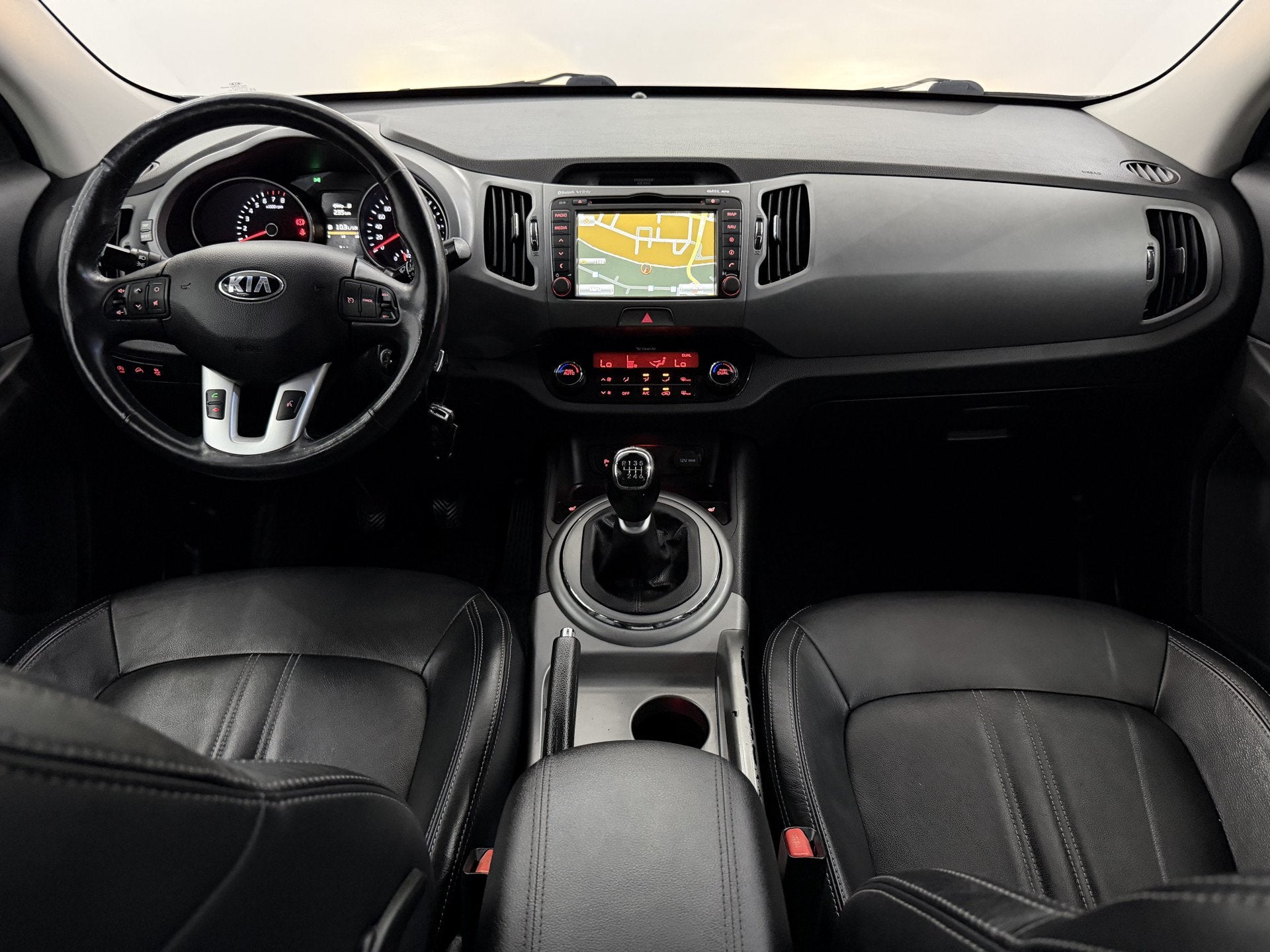 Kia Sportage 1.6 GDI X-treme DynamicLine Leder, Camera, Navi, Auto's, Voorwielaandrijving, 135 pk, 4 cilinders, Zwart