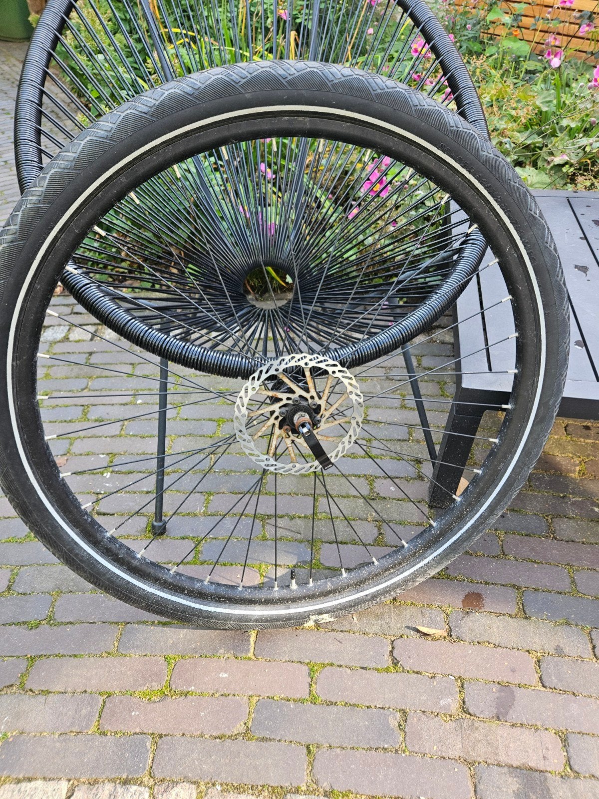 Tenways e bike voorwiel met schijfrem 28 inch, Gebruikt, Tenways, Ophalen, Elektrische fiets