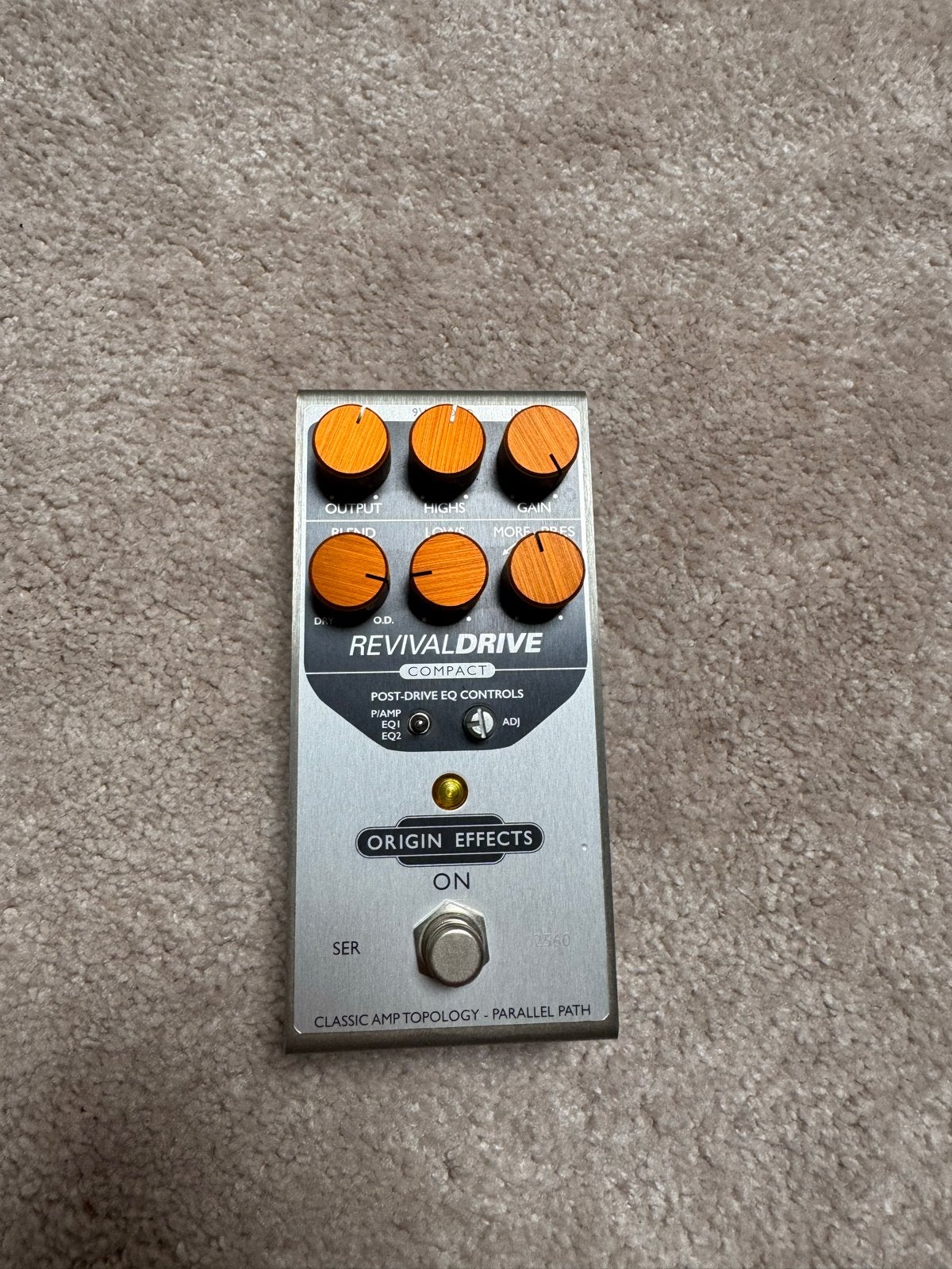 Origin Effects RevivalDrive Compact Overdrive Pedaal, Ophalen of Verzenden, Zo goed als nieuw, Distortion, Overdrive of Fuzz