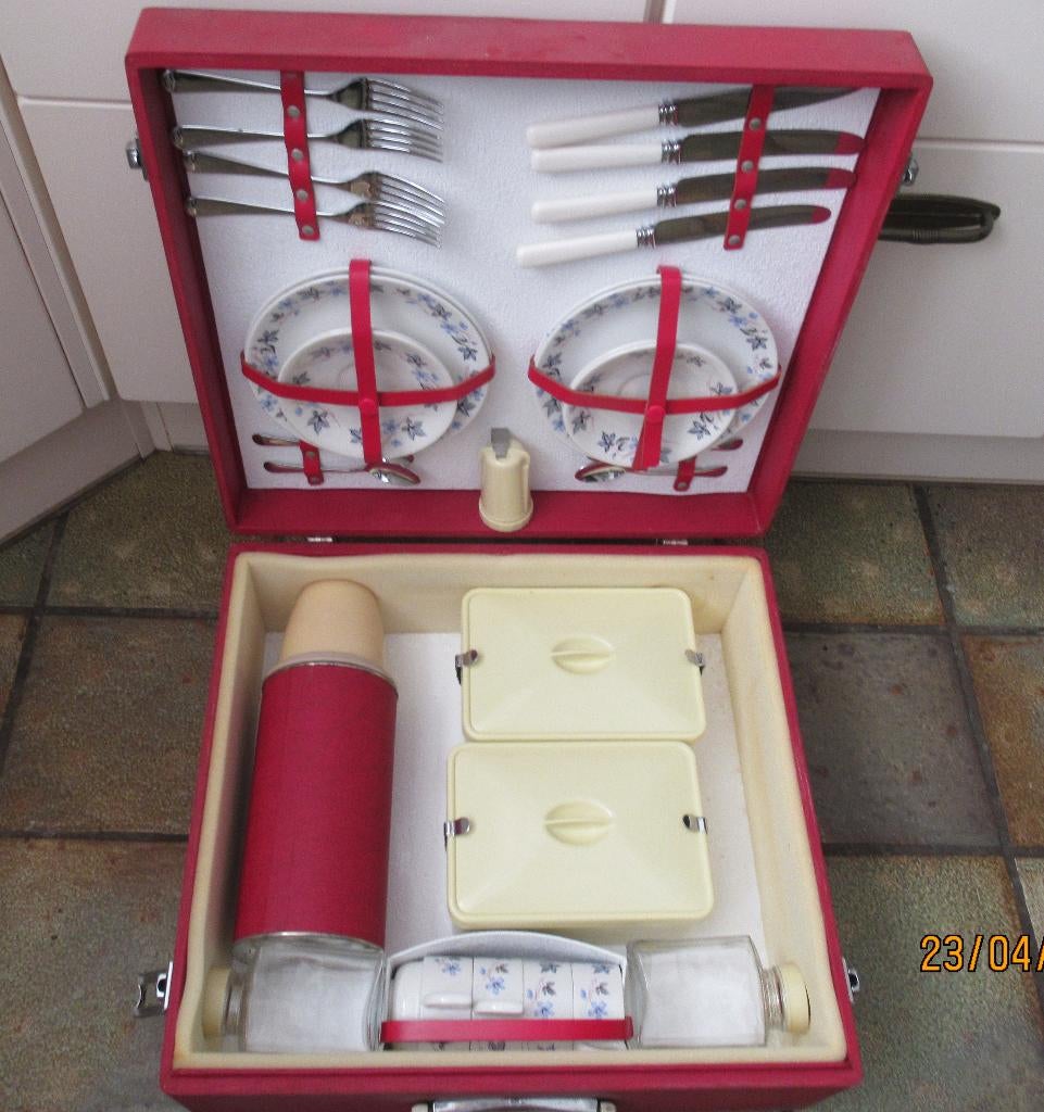VINTAGE MOOIE COMPLETE BREXTON- BANDALASTA PICKNICKKOFFER, Verzamelen, Retro, Ophalen, Overige typen