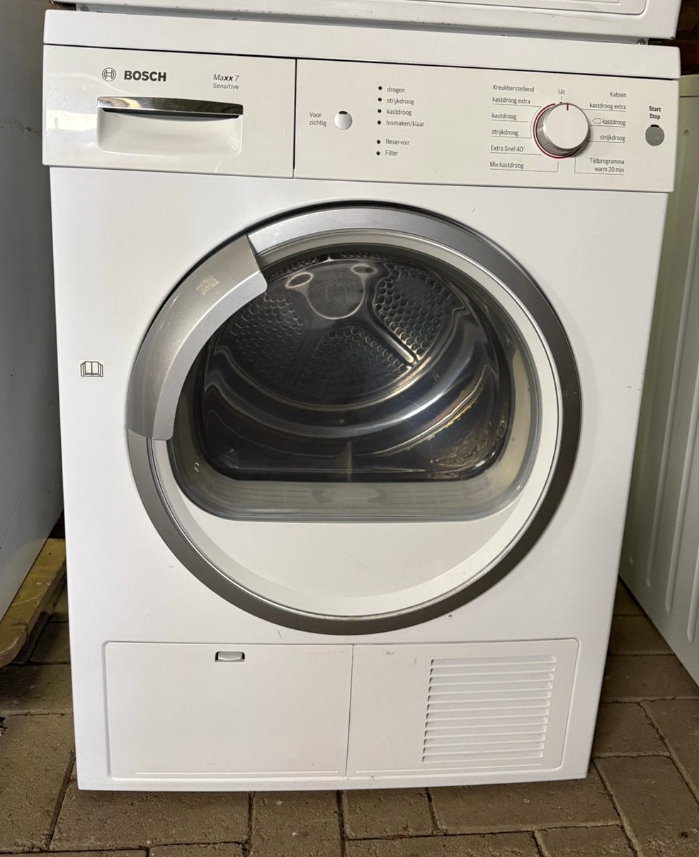Bosch Condensdroger nieuwstaat met 3 maand garantie, 6 tot 8 kg, Ophalen of Verzenden, Zo goed als nieuw, 85 tot 90 cm