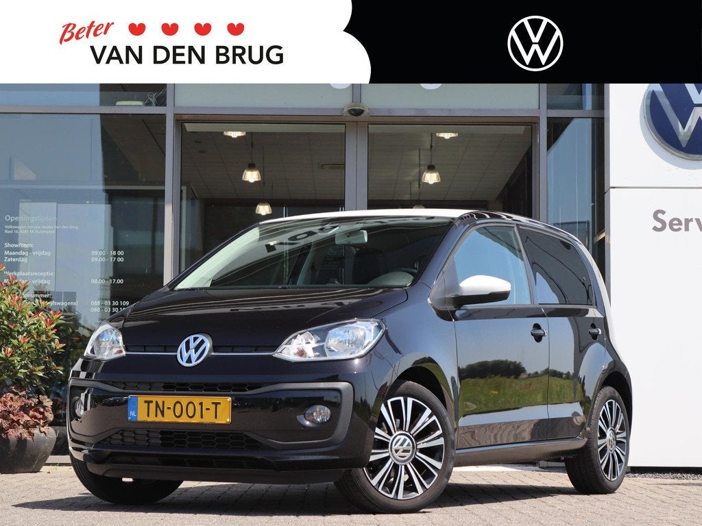 Volkswagen Up! 1.0 60 PK BMT high up! | Stoelverwarming | Cl, Auto's, Voorwielaandrijving, Stof, Gebruikt, Zwart