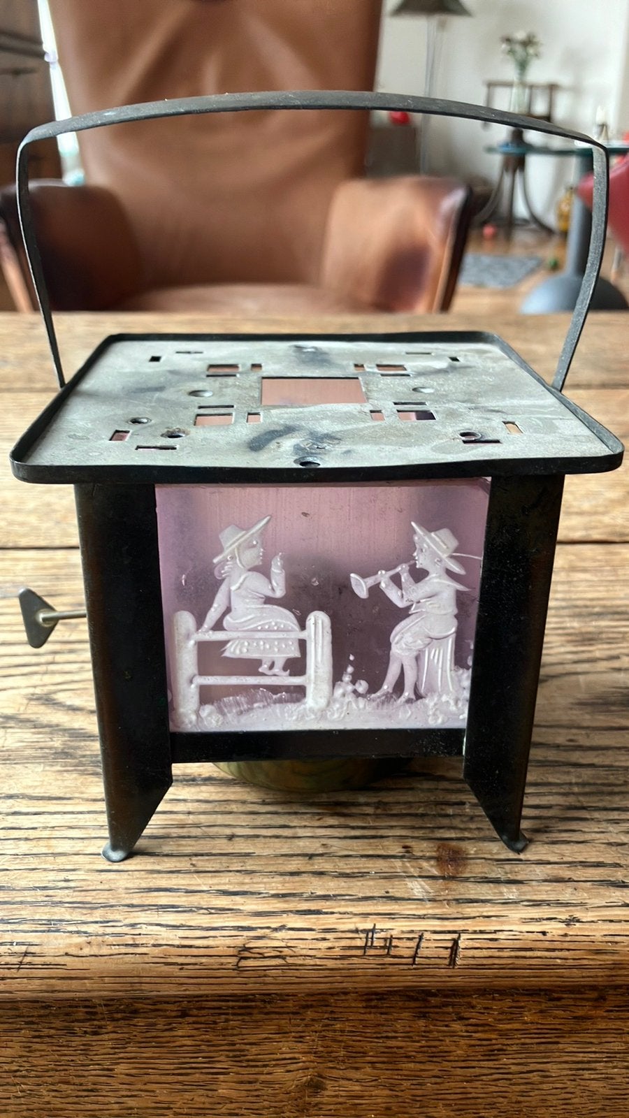 Antiek theelichtje, Ophalen of Verzenden
