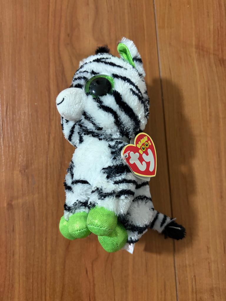 Ty Beanie Boos Zig-Zag Zebra Knuffel - Nieuw met kaartje, Overige typen, Nieuw, Ophalen of Verzenden, Met label