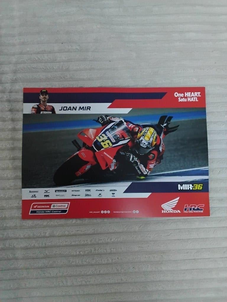 A4 Foto kaart mir en marini hrc honda tt assen 2026, Ophalen of Verzenden, Nieuw, Motoren