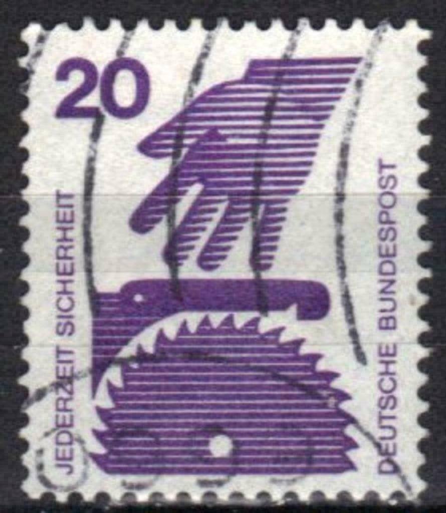 Duitsland Bundespost 1972-1973 - Yvert 574 - Ongevallen (ST), Verzenden, BRD, Gestempeld
