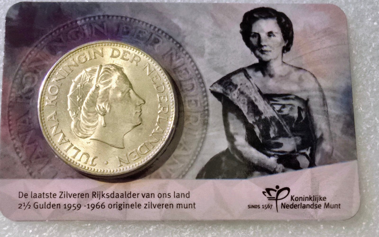 Laatste Zilveren Rijksdaalder 1966 Juliana, Postzegels en Munten, Munten | Nederland, Koningin Juliana, Zilver, Ophalen of Verzenden