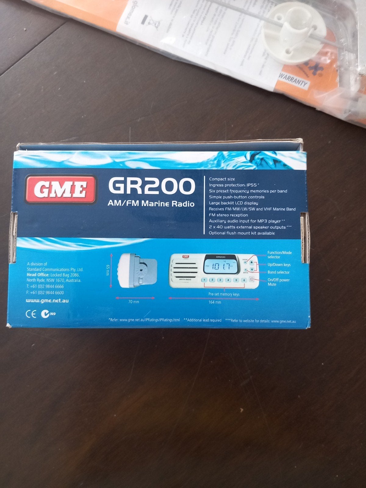 Glomex RA109SLS VHF Antenne & GME GR200 AM/FM Marifoon, Ophalen of Verzenden