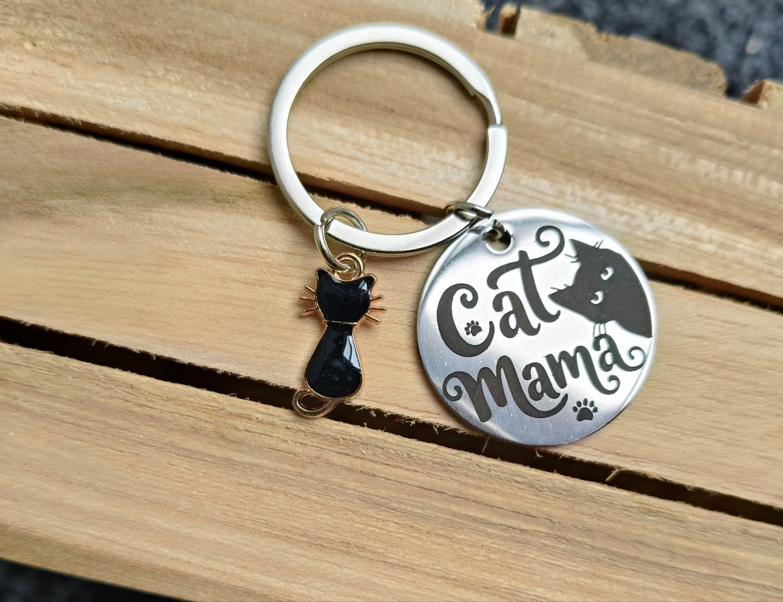 Sleutelhanger voor de katten mama, Verzamelen, Ophalen of Verzenden, Nieuw, Dier of Natuur