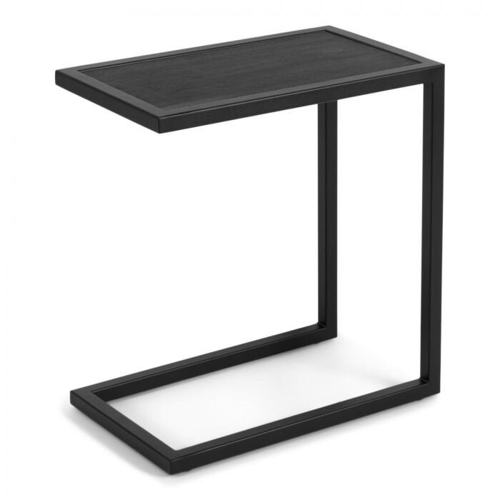 Bijzettafel Edge in industrieel ontwerp, zwart, Huis en Inrichting, Tafels | Bijzettafels, Minder dan 55 cm, Metaal of Aluminium