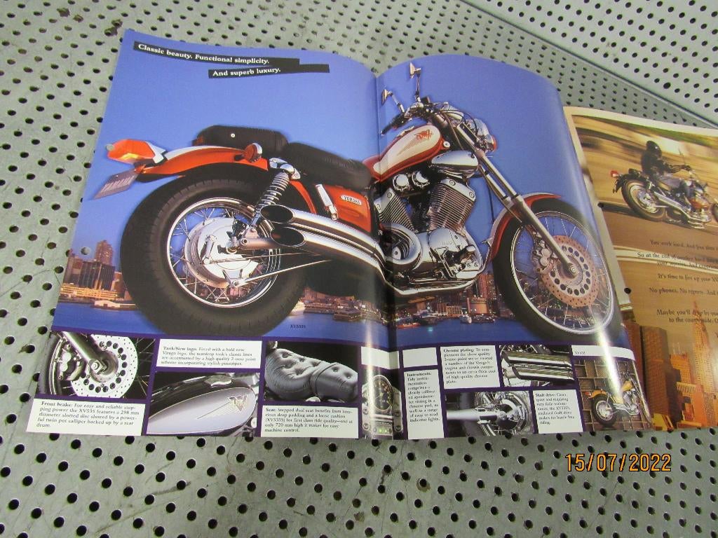 Folder; Yamaha XV535 Virago '96 Custom / Chopper XV 535, Ophalen of Verzenden, Gebruikt, Motoren