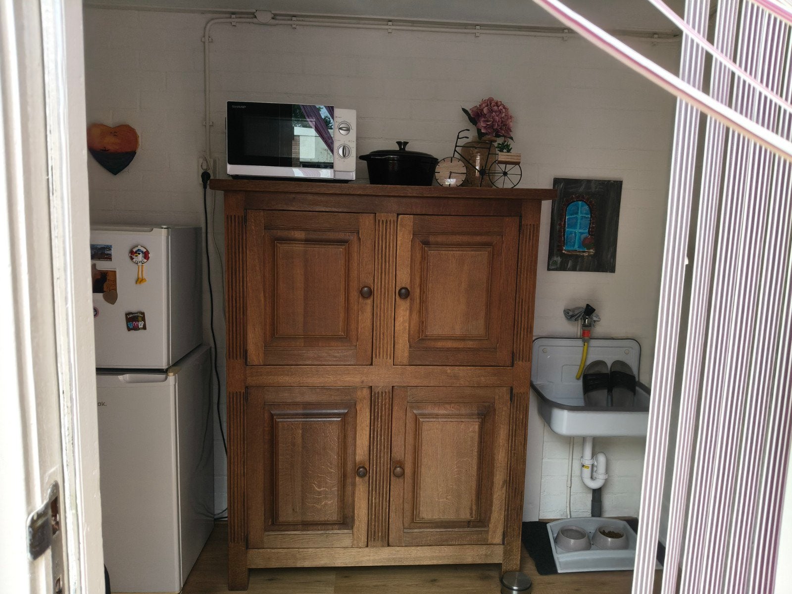 Mooie oude houten kast, Ophalen, Gebruikt