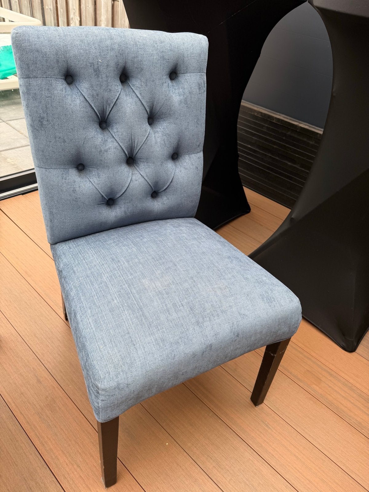 eetkamerstoelen, Ophalen, Gebruikt, Twee, Blauw