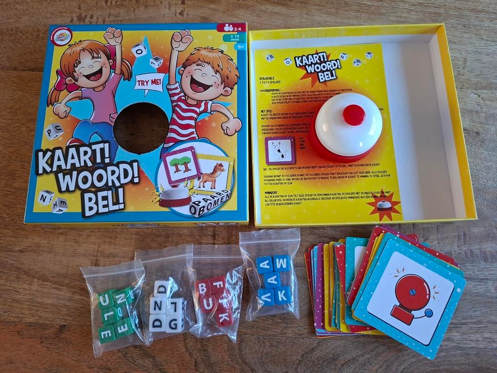 Kaart! Woord! Bel! - Leuk woordspel voor het hele gezin, Hobby en Vrije tijd, Een of twee spelers, Ophalen, Zo goed als nieuw