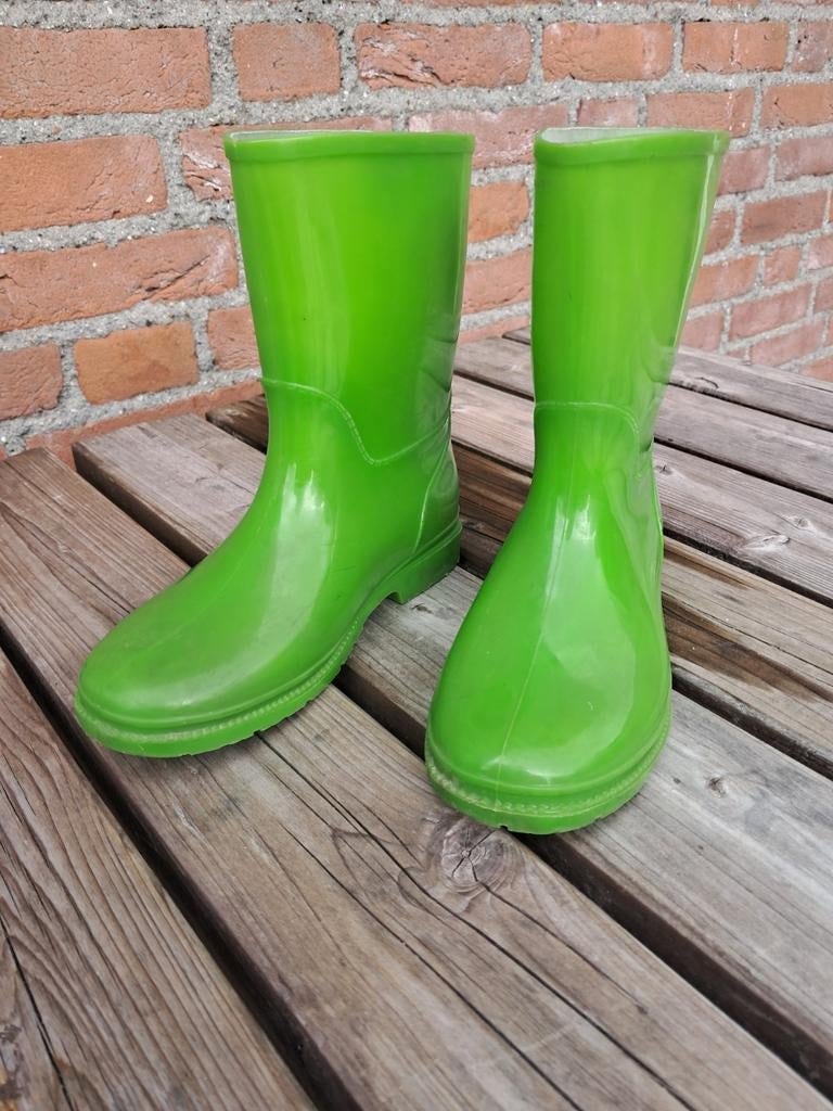 Groene regenlaarzen maat 33, Ophalen of Verzenden