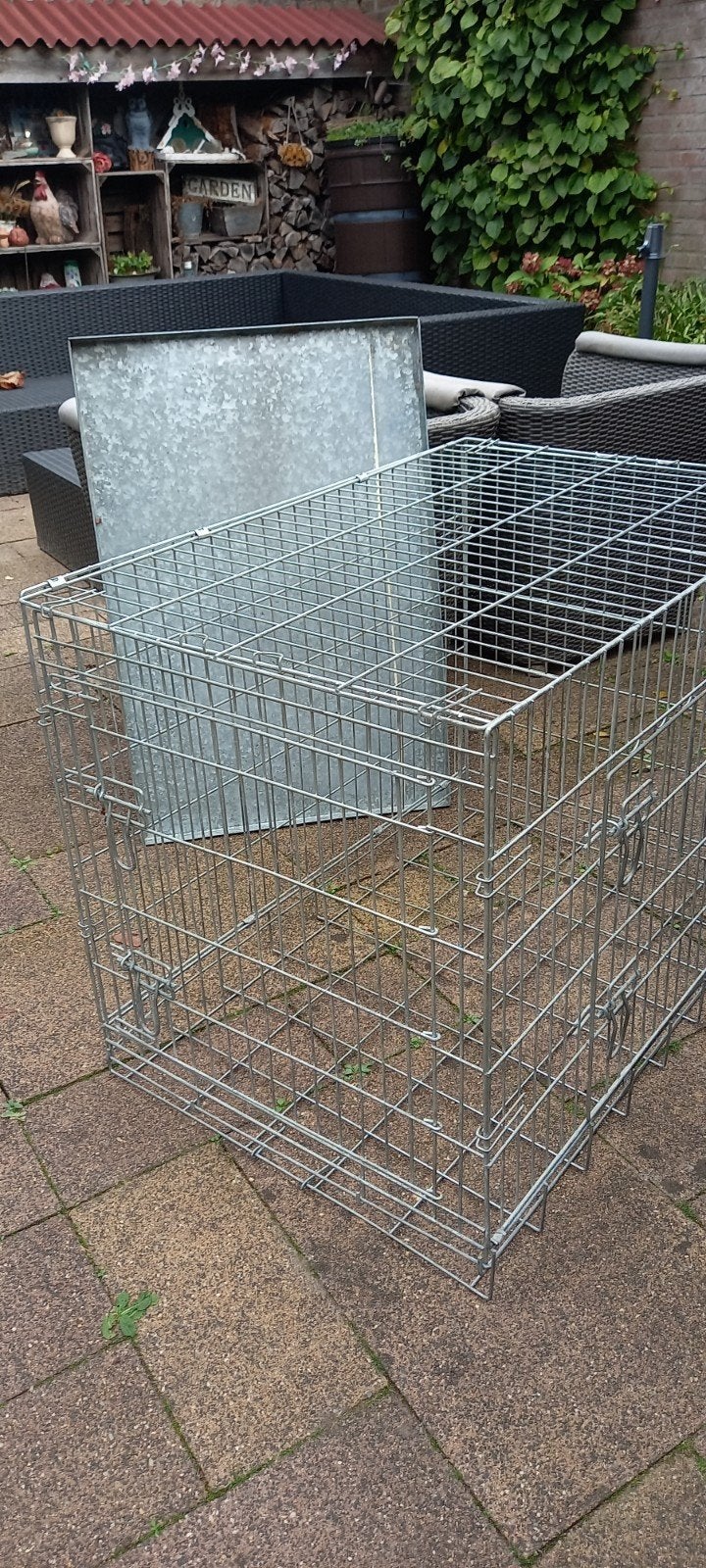 Hondenbench groot,  metaal, Ophalen, Gebruikt