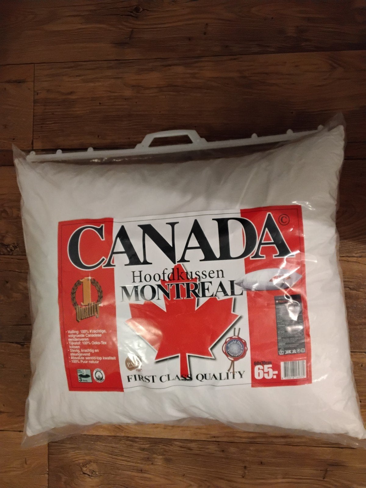 Canada Hoofdkussen Montreal - Nieuw, Eenpersoons, Wit, Nieuw, Ophalen of Verzenden