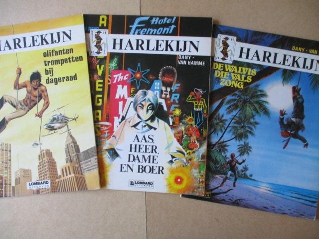 w0134 harlekijn 1 t/m 3, Meerdere stripboeken, Ophalen, Gelezen