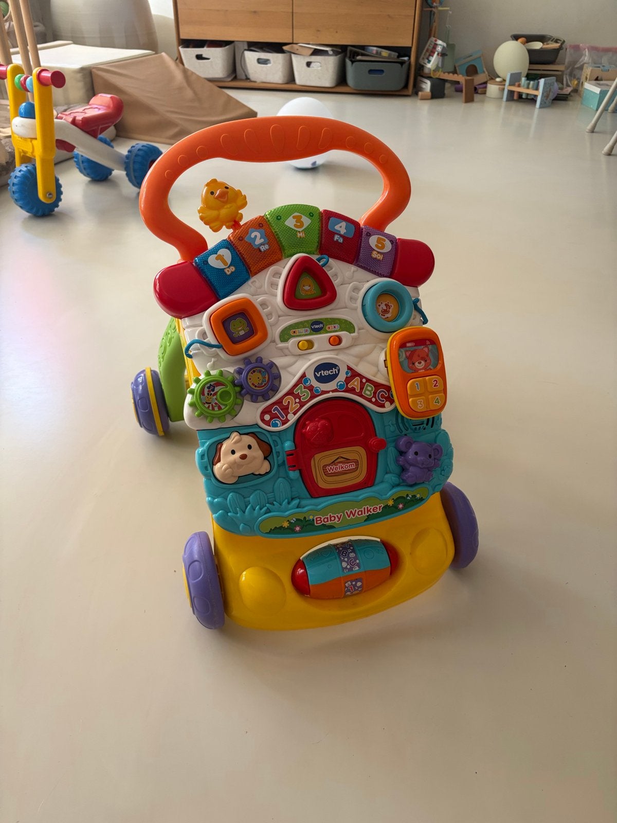VTech 2-in-1 Babywalker - Loopwagen en Activiteitencentrum, Ophalen, Gebruikt, Overige typen, Met licht