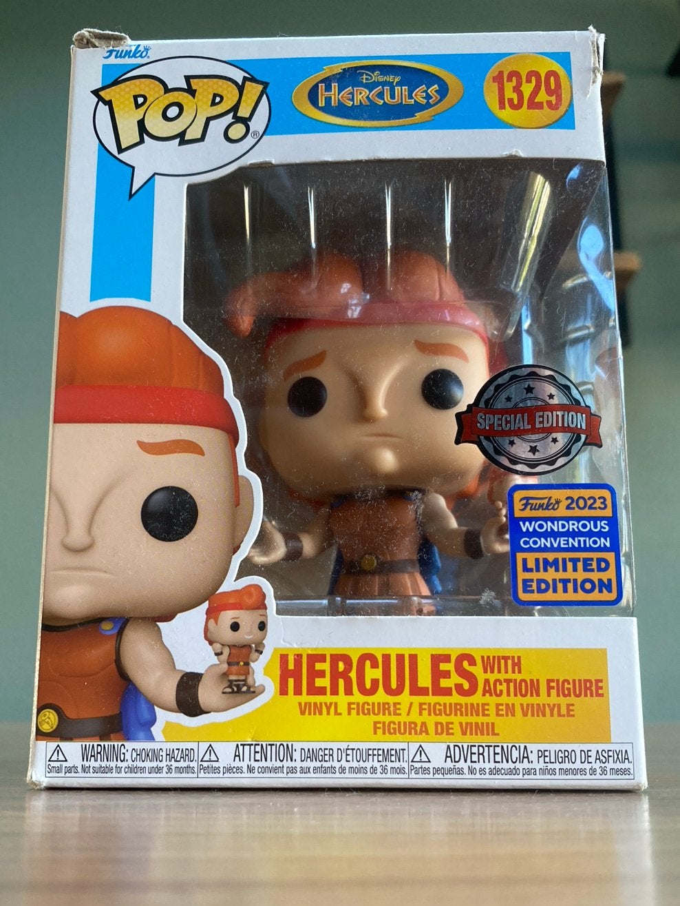 Funko Pop! Disney Hercules met actiefiguur #1329 - Special E, Ophalen of Verzenden, Nieuw