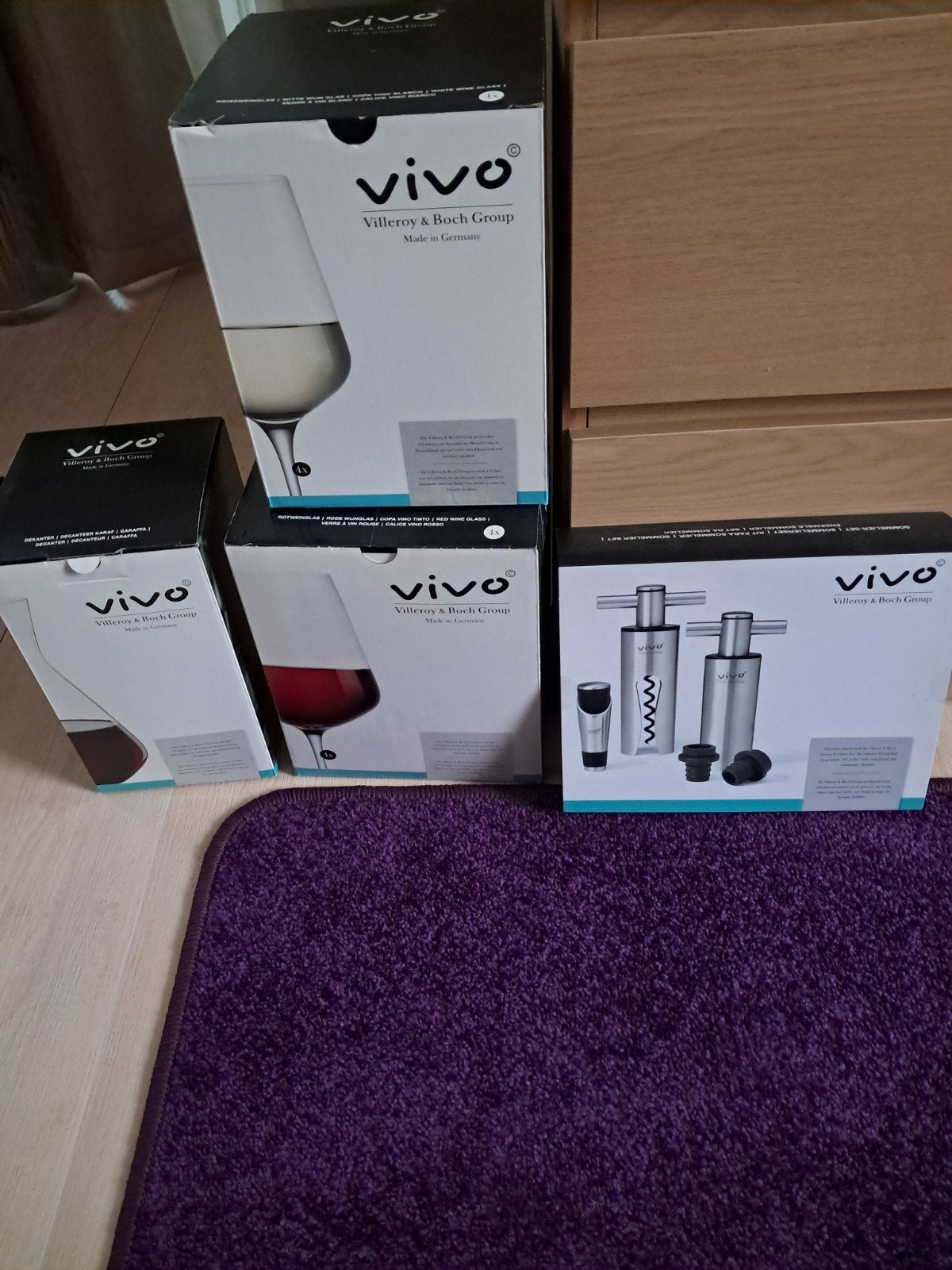 VIVO Villeroy & Boch wijnset, Ophalen, Glas of Glazen, Nieuw, Glas