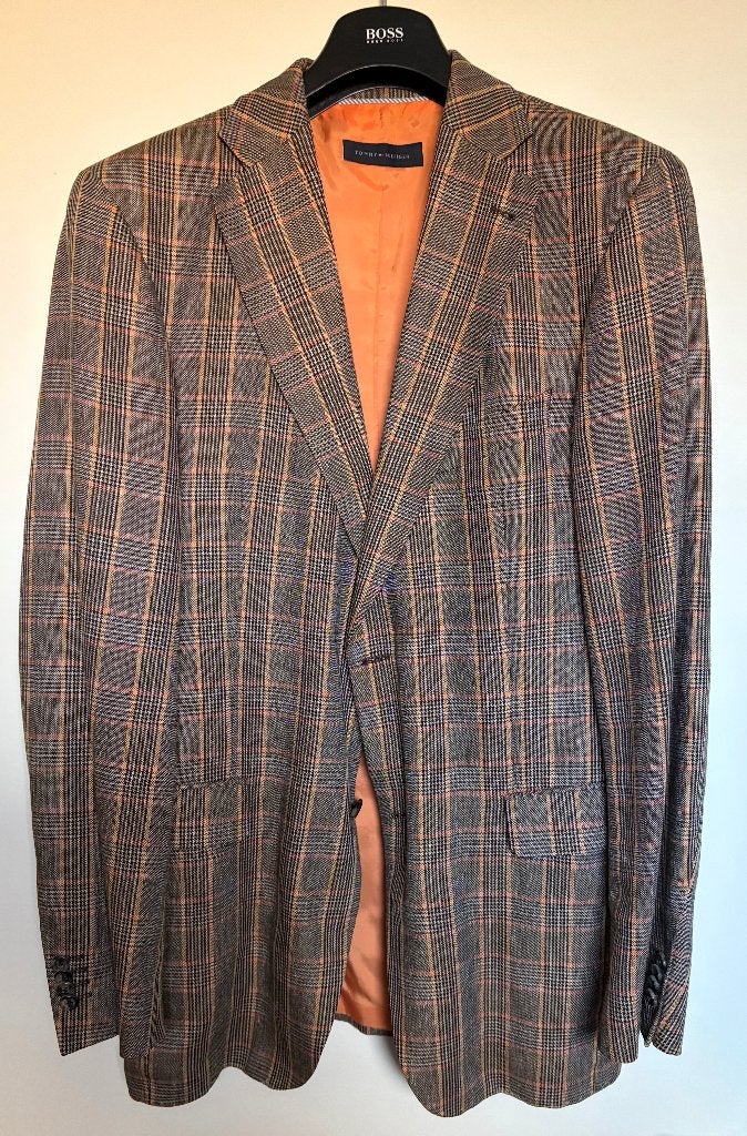 Vintage colbert Tommy Hilfiger - linnen/wol - maat 102 (52), Kleding | Heren, Bruin, Verzenden, Tommy Hilfiger, Overige maten