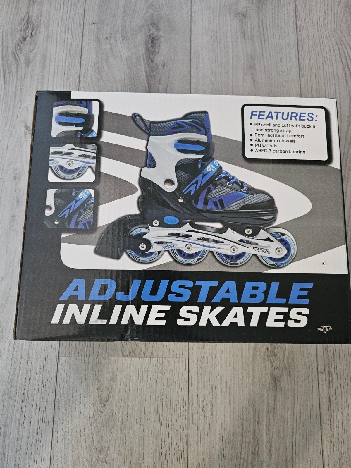 Verstelbare inline skates - Maat 31-34, Sport en Fitness, Skeelers, Ophalen, Verstelbaar, Nieuw, Kinderen