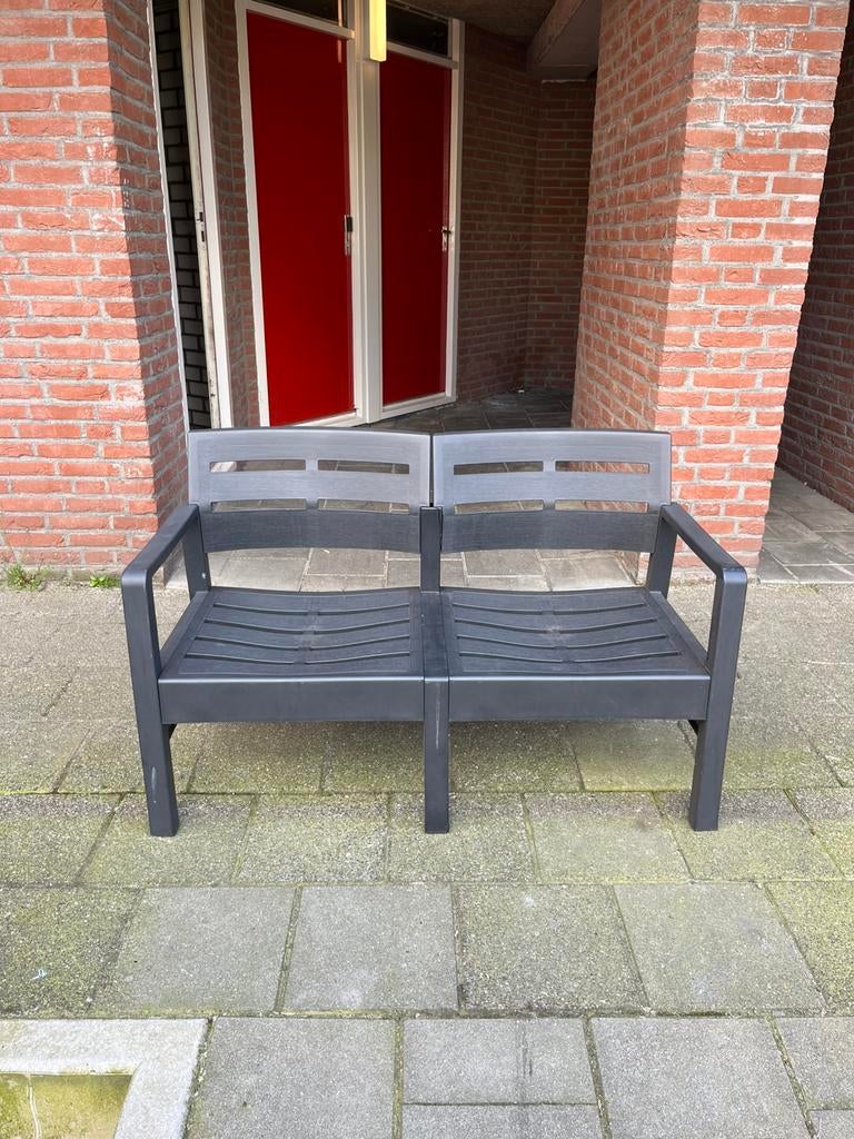 Tuinbankje, Tuin en Terras, Ophalen, Zo goed als nieuw, Kunststof