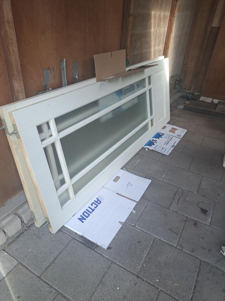 Ensuite deur mdf 83x231,5 met facet accent, Ophalen, Binnendeur, 200 tot 215 cm