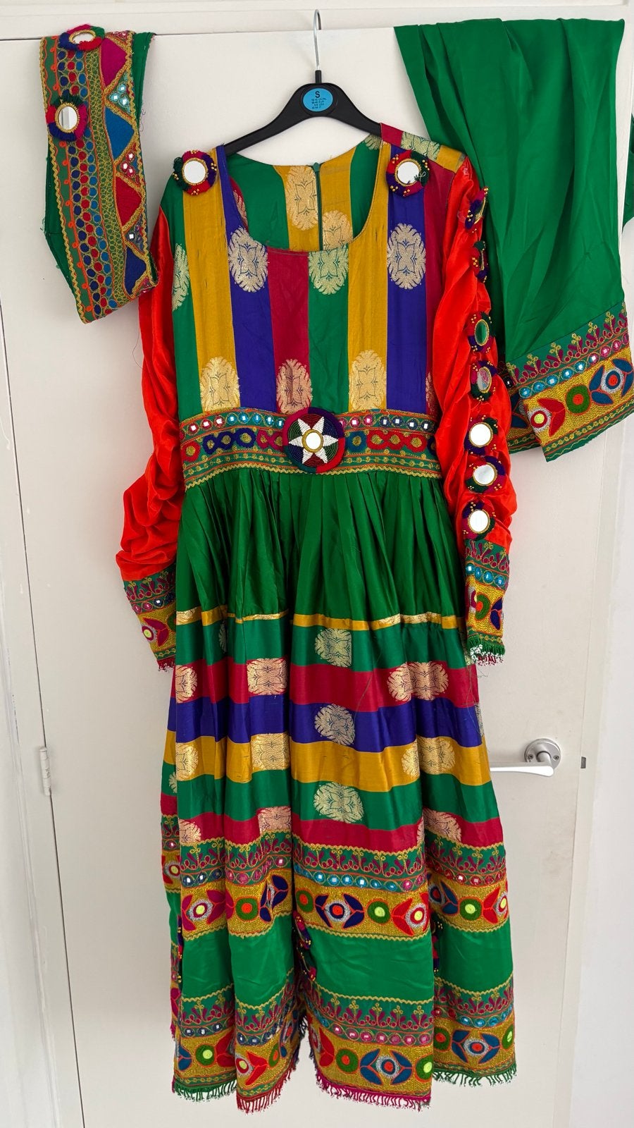 Traditionele Afghaanse jurk - Kleurrijk en feestelijk, Kleding | Dames, Jurken, Maat 38/40 (M), Meerkleurig, Ophalen of Verzenden
