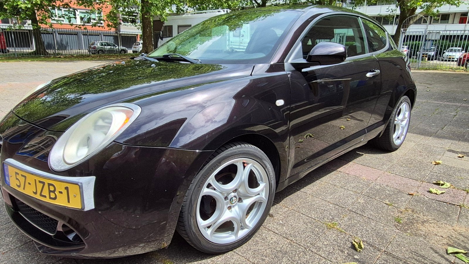 Alfa Romeo MiTo 1.4 58KW 2009 Zwart, Auto's, Alfa Romeo, Voorwielaandrijving, 4 cilinders, 400 kg, 1055 kg