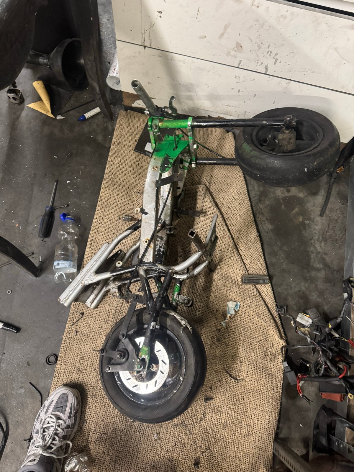 Minibike compleet project, Fietsen en Brommers, Ophalen, Gebruikt, Schijfrem, Pitbike
