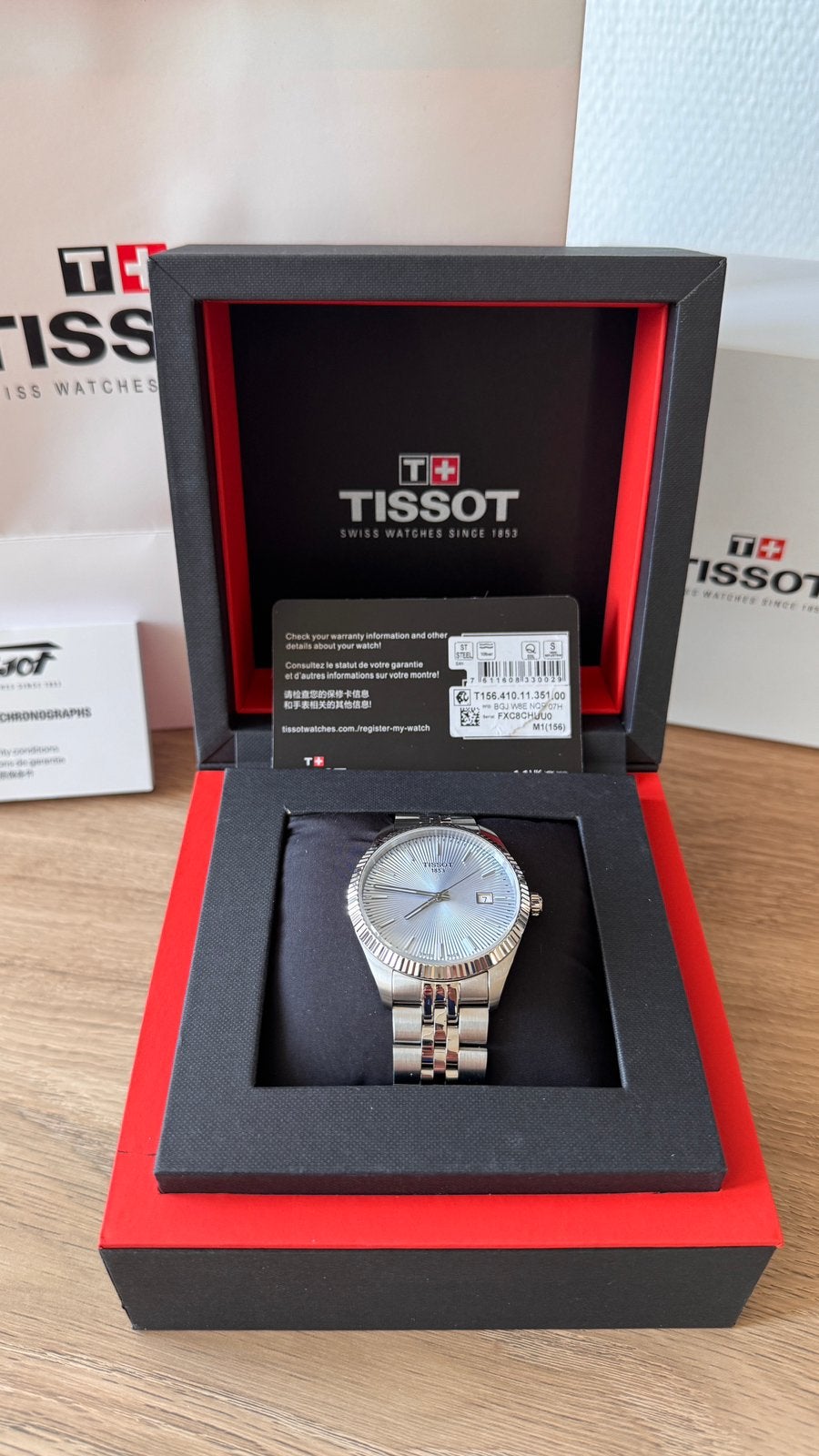 Tissot Ballade - volledige set, Overige merken, Staal, Staal, Polshorloge
