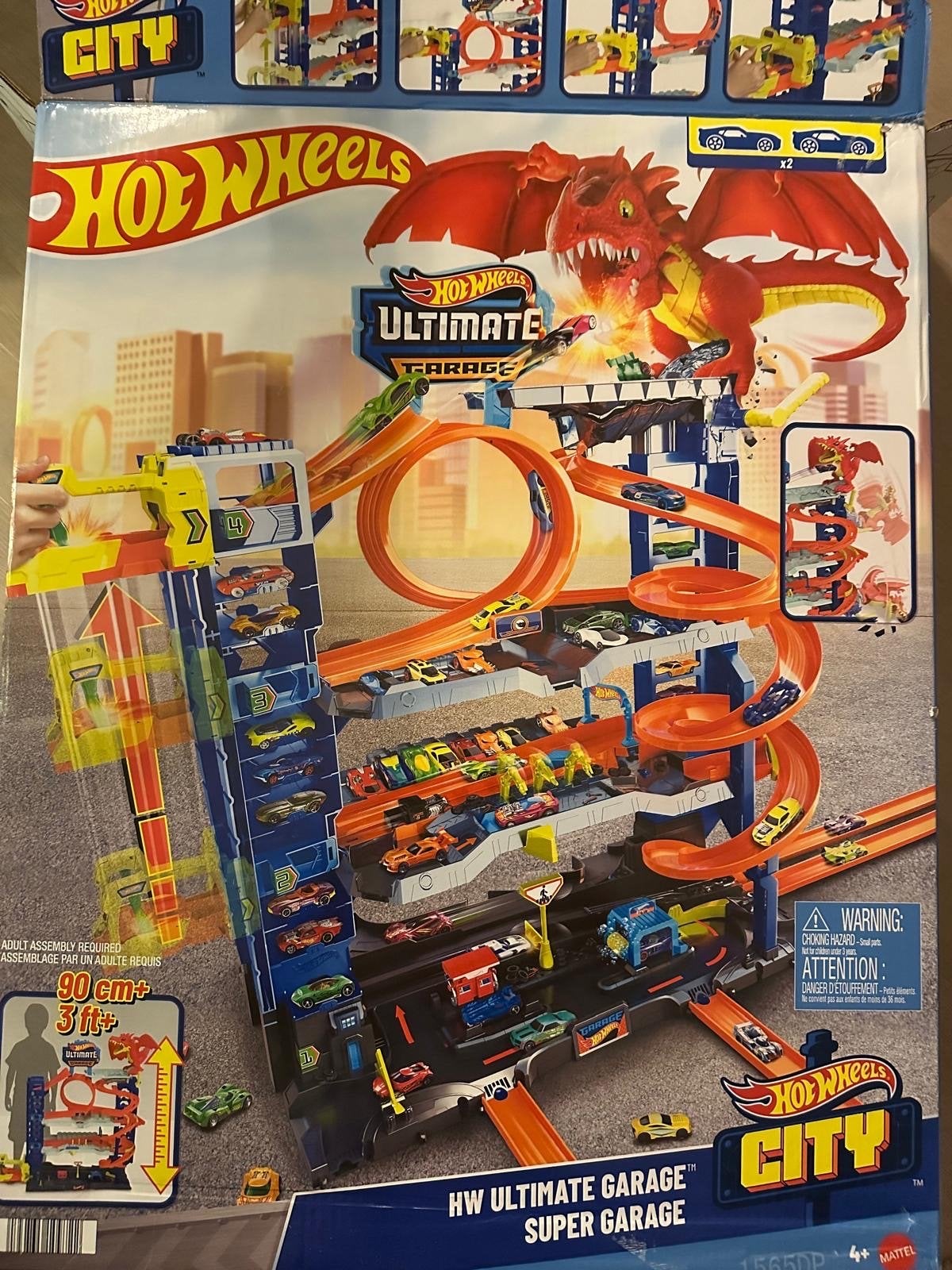 Hot Wheels Ultimate Garage Super Garage met Draak, Ophalen, Zo goed als nieuw